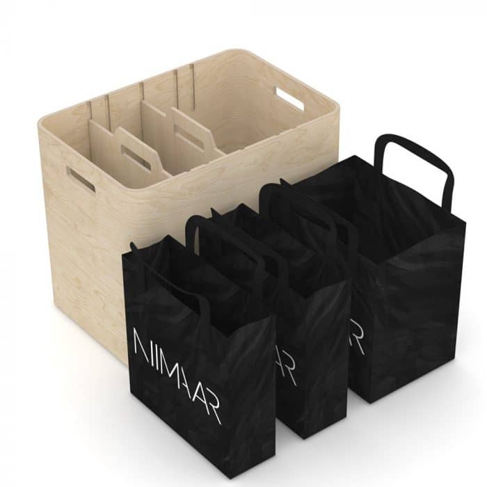 Set-bolsas-reciclaje-logo-niimaar-ekohunters