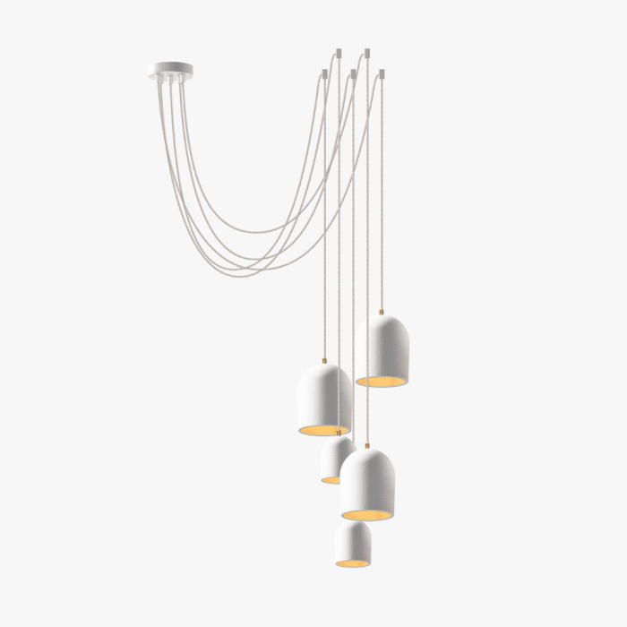 Cluster Arch 5 pendant white lamp
