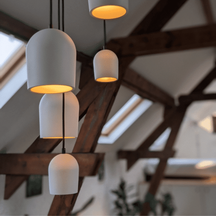 Cluster Arch 5 pendant white lamp – Bild 2
