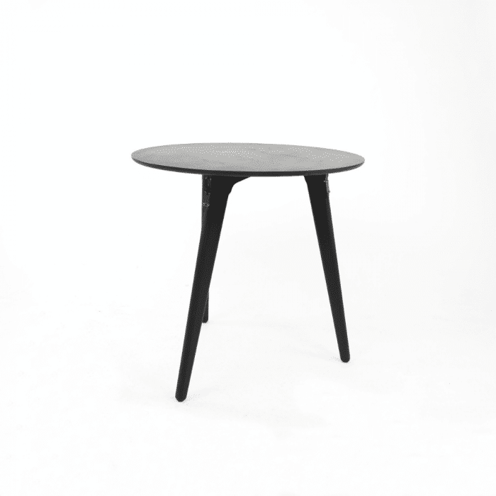 mesa-comedor-sostenible-madera-negra-pequena-redonda-originals-ekohunters-fuzl