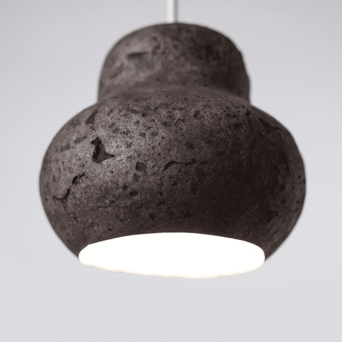lampara-techo-papel-negro-ambar-morphe-venus-mini-lamparas-ecologicas-ekohunters-crea-re