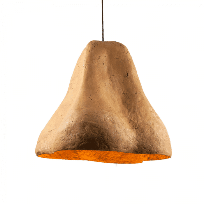 lampara-techo-sostenible-marron-claro-papel-sensi-III-lamparas-ecologicas-ekohunters-crea-re