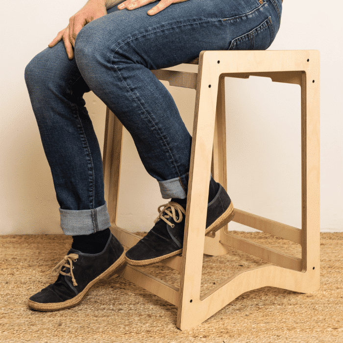 HEX 62 wooden high stool