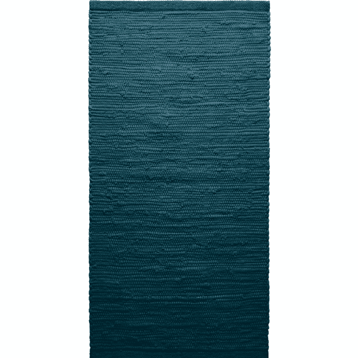 Petroleum Blue cotton rug - Image 2