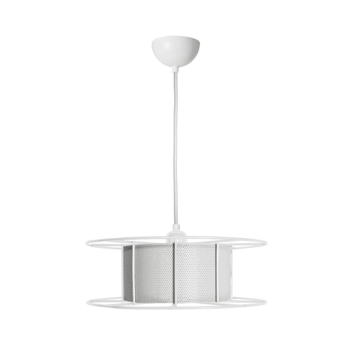 Lámpara colgante Spool blanca - Imagen 5