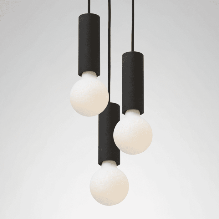 lámpara-de-techo-colgante-ila-trio-negro-platodesign-ekohunters-sostenibilidad-diseño-ecológico-sostenible