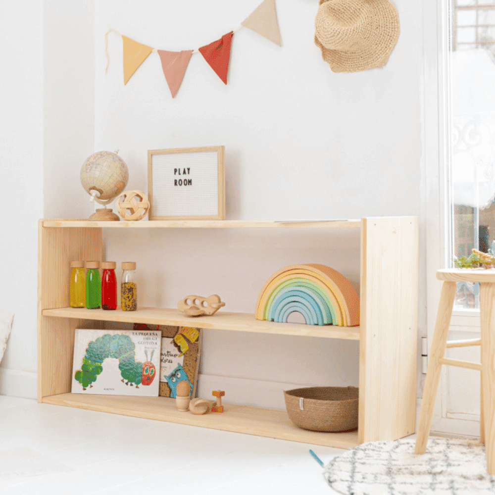 Eco-friendly Montessori kids medium Bookshelf on Ekohunters