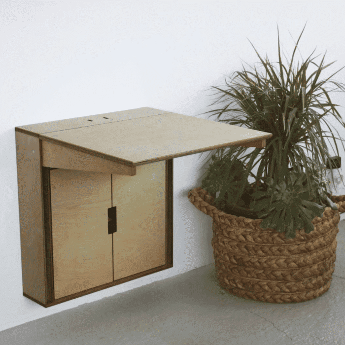 Escritorio compacto Folden marrón 60cm